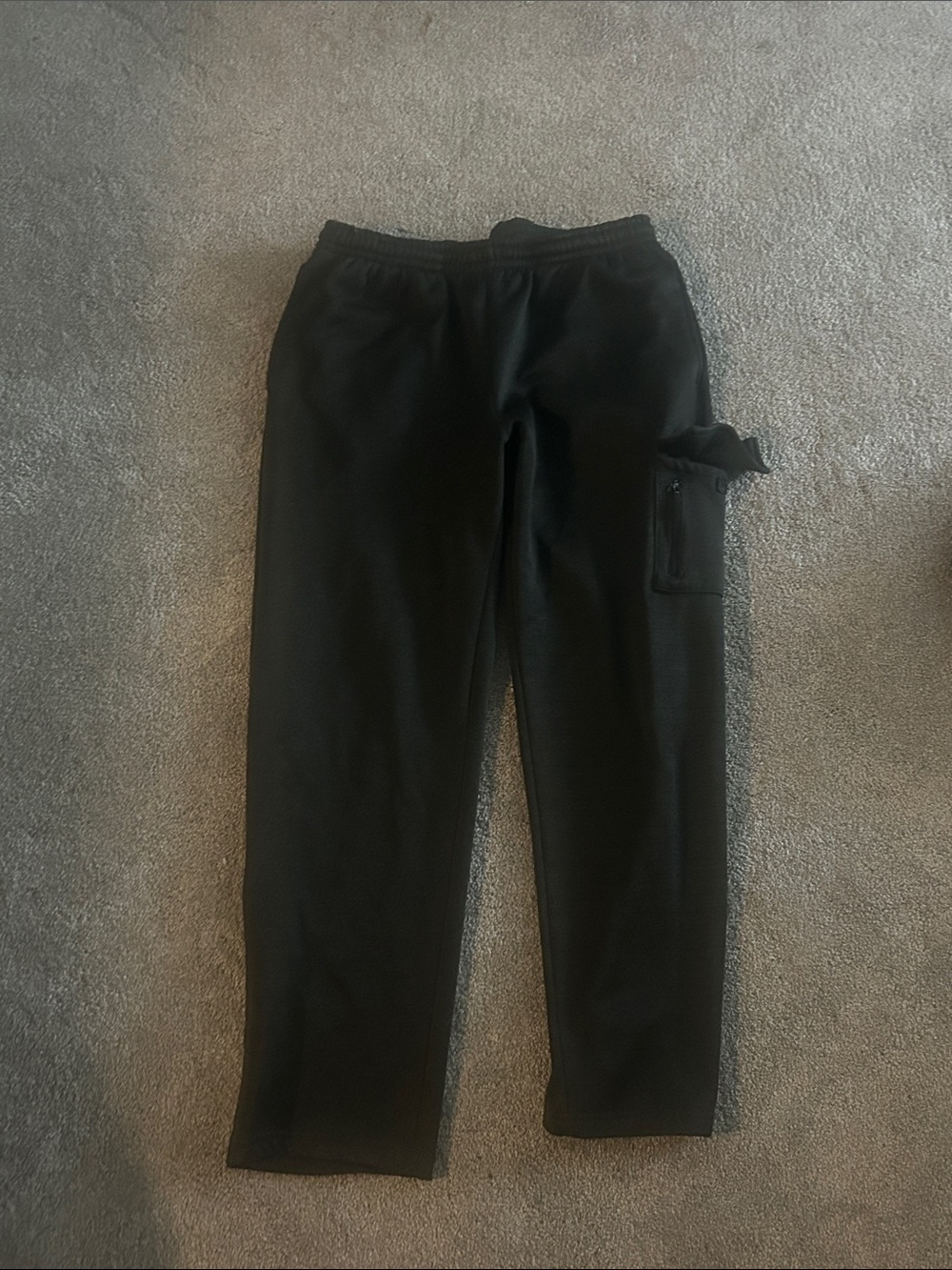 Zone Pro Men's Charcoal Grey Cargo Sweatpants with Zip Pocket